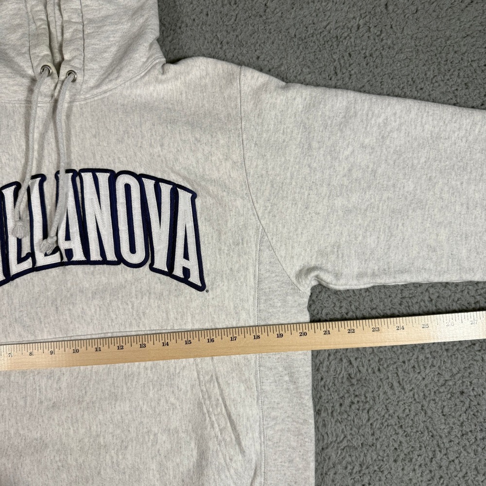 Champion Villanova Wildcats Hoodie Size Small Gray Reverse Weave Sweatshirt - Picture 7 of 9